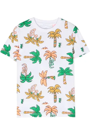 Stella McCartney Palm tree-print cotton T-shirt