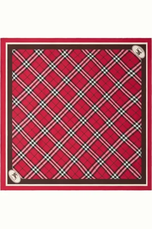 Burberry Checked silk scarf