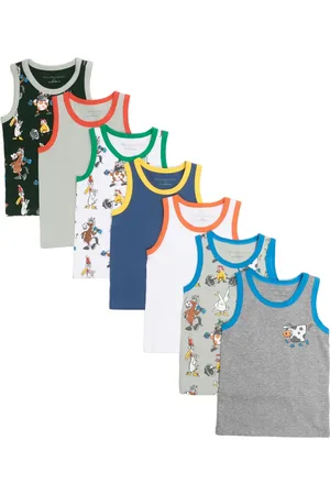 Stella McCartney Printed tank tops (pack of seven)