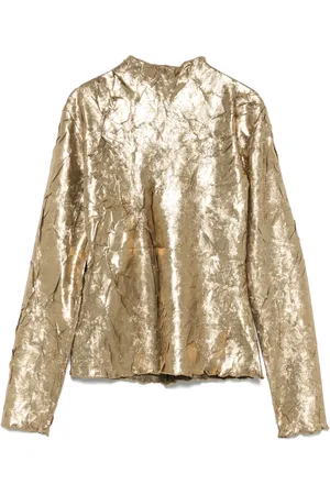 Ganni Crinkled top