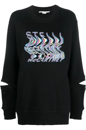Stella McCartney Warped-logo oversized sweatshirt