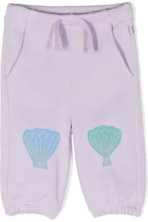 Stella McCartney Seashell-print cotton track pants