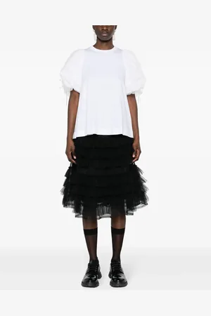 Molly Goddard Iris tulle-tiered midi skirt