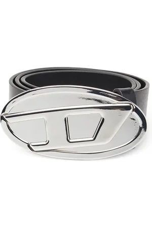 Diesel B-1DR metallic oval-buckle belt