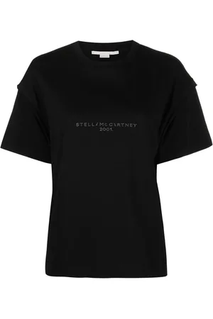 Stella McCartney Sequin-embellished logo T-shirt