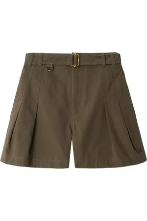 Burberry Belted gabardine shorts
