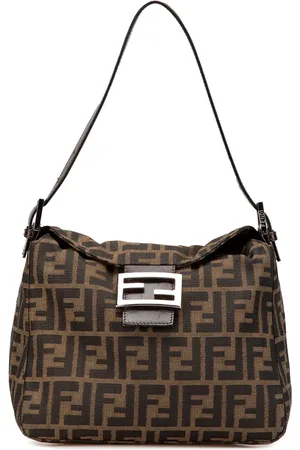 Fendi 20th Century Zucca Canvas Double Flap shoulder bag