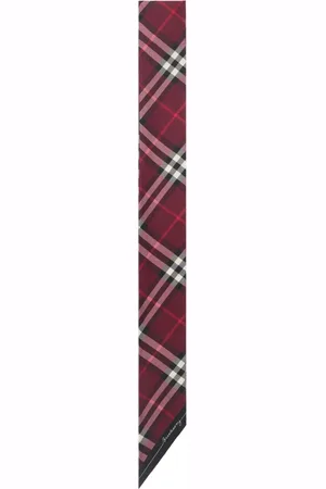 Burberry Checked silk scarf