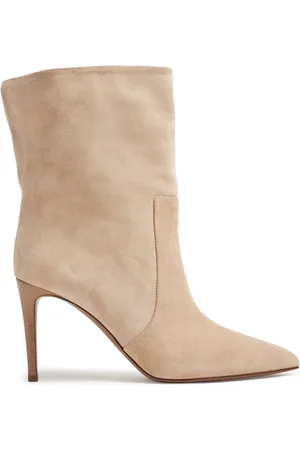 PARIS TEXAS 85mm pointed-toe suede boots