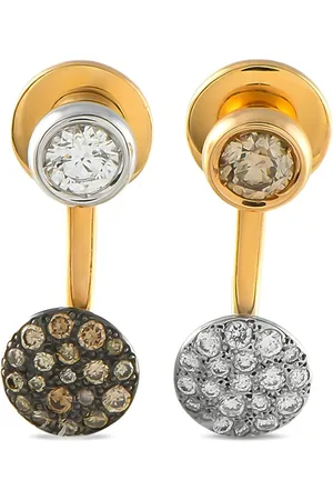 Pomellato 18K yellow Sabbia diamond earrings