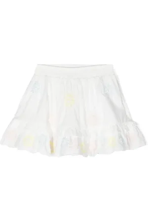 Stella McCartney Embroidered ruffle skirt
