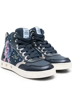 Geox X Disney Frozen-print hi-top sneakers