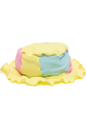Sherris Colour-block wide brim hat