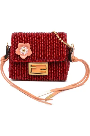 Fendi 2010-2024 Pico Beaded Baguette Charm Bag crossbody bag