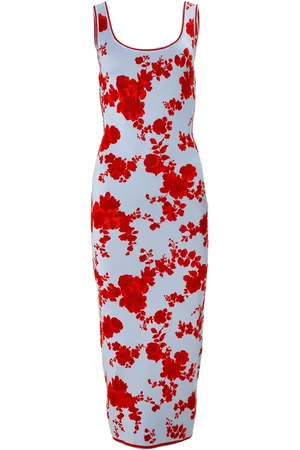 Carolina Herrera Floral jacquard dress