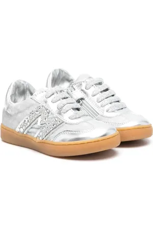MONNALISA Panelled leather sneakers