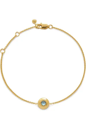 Monica Vinader 18kt yellow vermeil March Birthstone bracelet