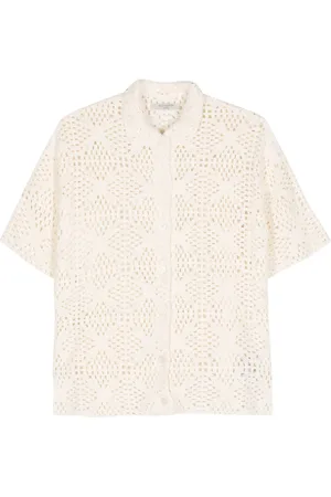 AllSaints Milly organic cotton crochet top