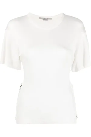 Stella McCartney Chain-link detail short-sleeve T-shirt