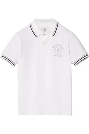 Brunello Cucinelli Logo-print cotton polo shirt