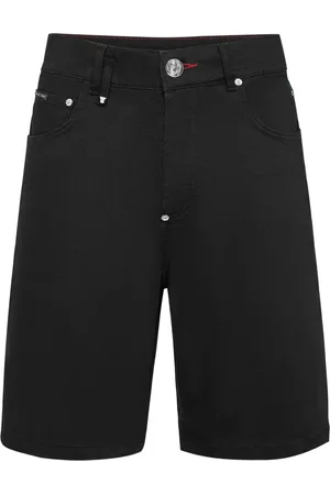Philipp Plein Formentera Skull denim shorts