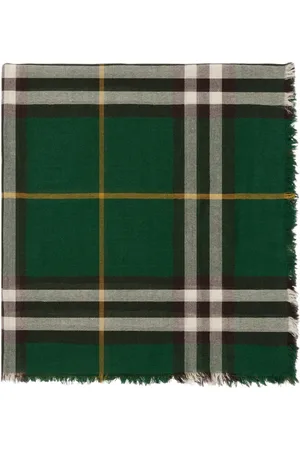 Burberry Check-print wool scarf