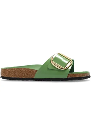 Birkenstock Madrid big-buckle patent-leather sandals