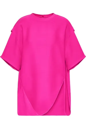 VALENTINO GARAVANI Drape-detail asymmetric T-shirt