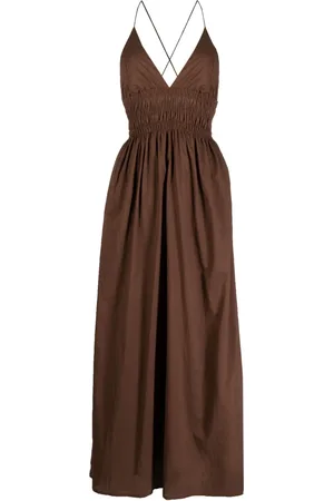 FAITHFULL THE BRAND Bisetta V-neck sleeveless maxi dress