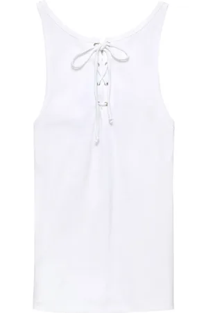 Prada Lace-up tank top