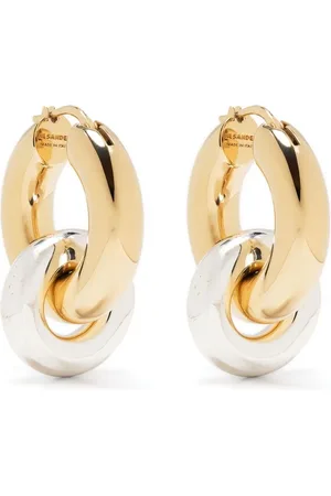 Jil Sander Two-tone hoop earrings