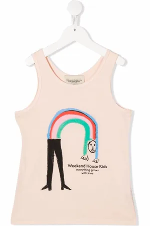 Weekend House Kids Graphic-print organic-cotton tank