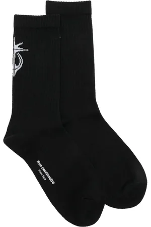 FIVE CM Intarsia-knit logo socks