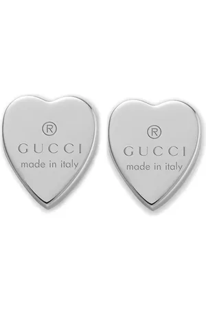 Gucci Sterling Trademark heart earrings