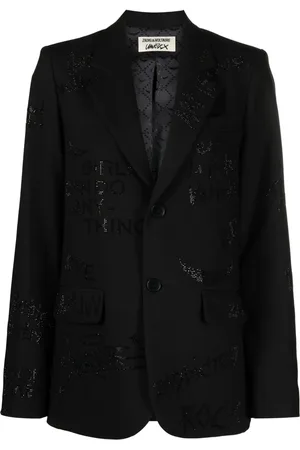 Zadig & Voltaire Single-breasted rhinestone blazer