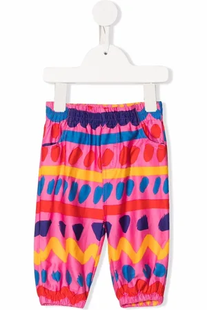 Stella McCartney Geometric-print sustainable cotton trousers