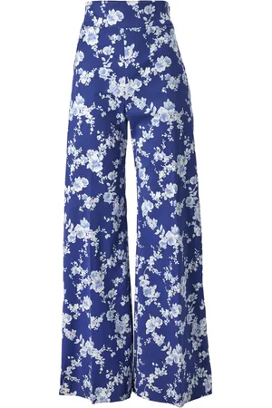 Carolina Herrera Floral-print wide-leg trousers