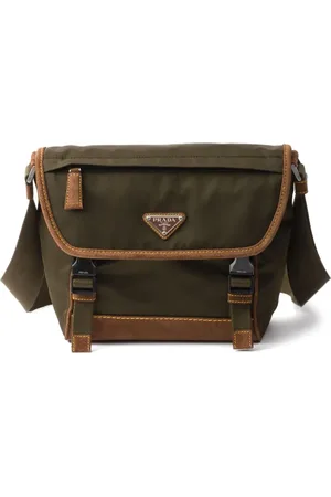 Prada Medium triangle-logo shoulder bag