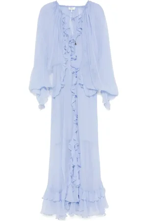 Chloé Muslin cape maxi dress