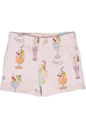 Stella McCartney Graphic-print cotton shorts