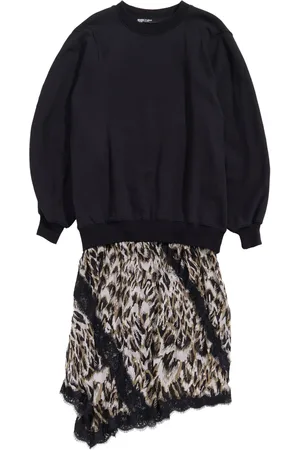 Bimba y Lola Plumancha-print sweatshirt dress