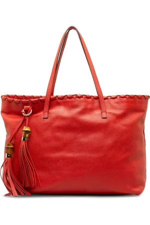 Gucci 2000-2015 tassel-detail leather tote bag