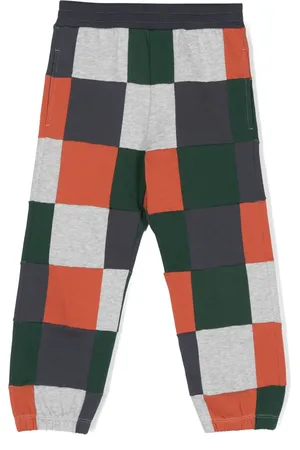 Stella McCartney Checked organic cotton track pants