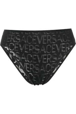 VERSACE Allover high-waist mesh briefs