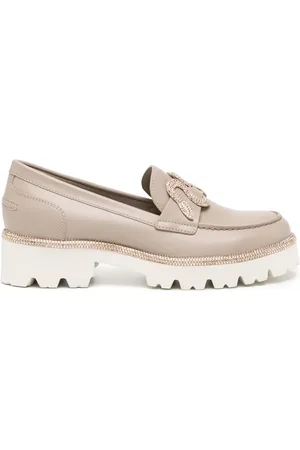 RENE CAOVILLA Morgana 40mm leather loafers