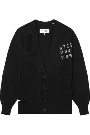 Maison Margiela Numbers-motif cardigan