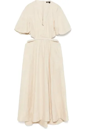 Maje Faux-pearl-embellished midi dress
