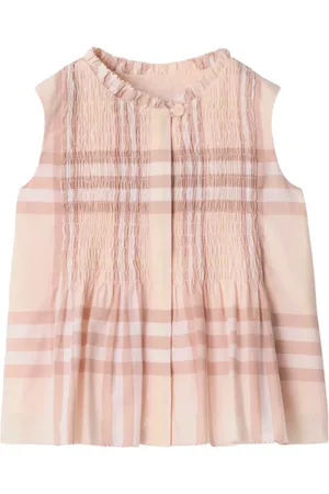 Burberry Checked poplin top