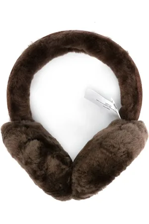 UGG Logo-embroidered shearling ear muffs