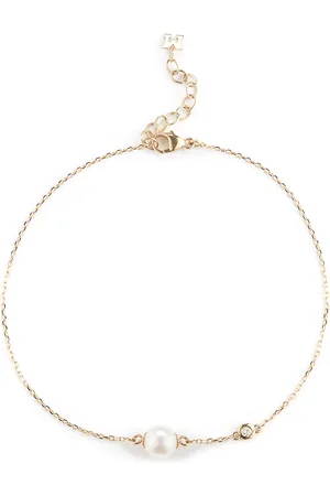 Mateo 14kt yellow diamond pearl chain bracelet
